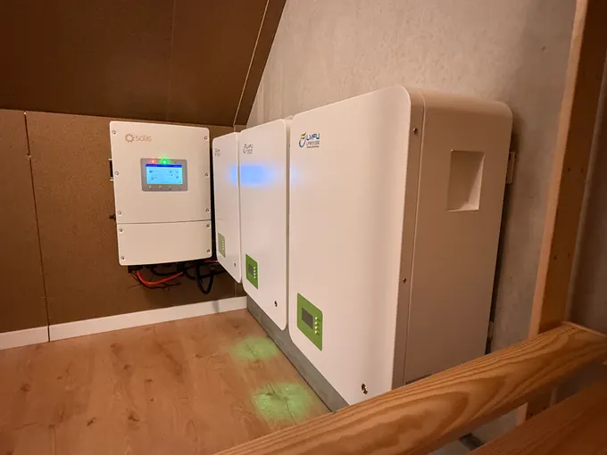 30 kWh LVFU-opslag op zolder