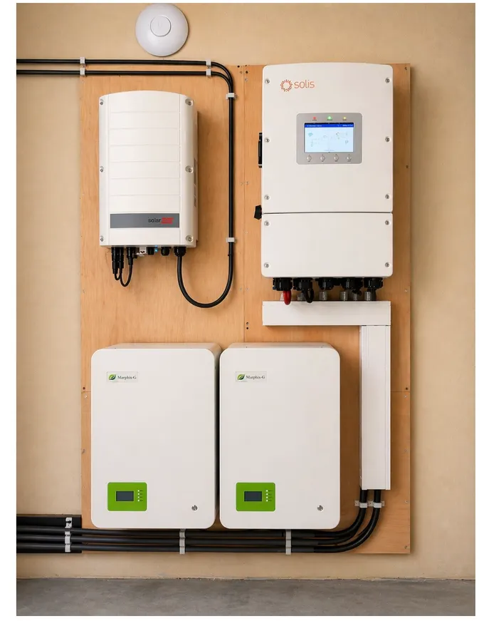 20 kWh opslag met 10 kW omvormer